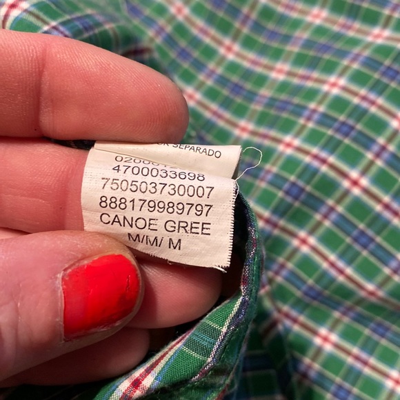 CHAPS🎄 Ralph Lauren L/S Button Down Green/Red/Blue Check🎄perfect for Holidays! - Picture 4 of 13